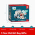 3-5, Set Playset, 3 4 5 TOP BRIGHT Doctor Kit for Toddlers Pretend Play Doctor with Costume & Wooden Medical Kit, Dress