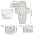 CHUROUSY Cowboys Horse Western Portable Diaper Changing Pad with Wipes Holder, West Desert Foldable Baby Diaper Changer