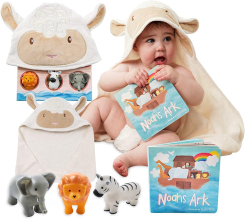 Tickle & Main Noah's Ark Baptism Gifts for Boys Gift Set -