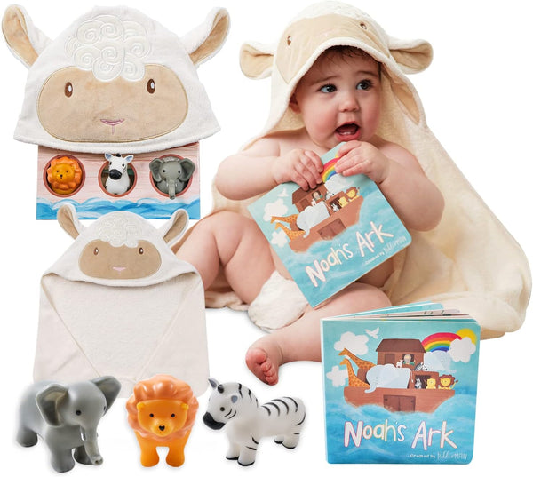 Tickle & Main Noah's Ark Baptism Gifts for Boys Gift Set -