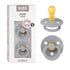 BIBS Pacifiers Colour Collection, Natural Rubber Baby Pacifier Set of 2, BPA-Free Soothers Made in Denmark