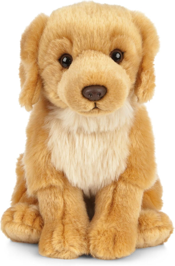 Living Nature Golden Retriever Stuffed Animal, 8 inches Fluffy Dog Toy for Kids