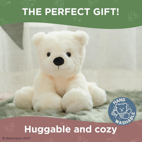 Bearington Everest The Polar Bear Plush, 10.5 Inch Stuffed Animal
