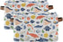 CWUPZAY 1 Pack Salmon Tuna Sardine Storage Basket Canvas Fabric Collapsible Storage Bins Box Organizer Waterproof