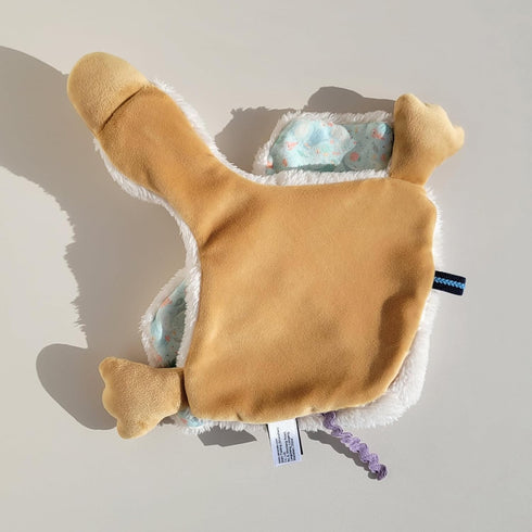 9.8 Inches (Pack 1) Helga The Goose, Pacifier Holder, Security Blanket Lovey, Infant Stuffed Toy, of (Cannoli Cream)