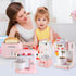 Set 3-5 4-8 6-8 Play Kitchen Accessories, Pretend Play Kitchen Appliances Toy with Coffee Maker Machine, Toaster