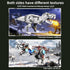 Set 8-14, (730PCS) Mechanical T-Rex Dinosaur Building with Lights, Rotatable Components & Display Stand, STEM Building