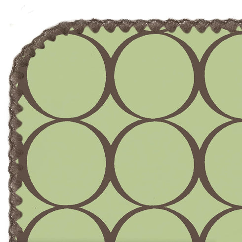SwaddleDesigns Large Receiving Blanket, Ultimate Swaddle for Baby Boys, Girls, Softest US Cotton Flannel, Best Shower Gift, MADE in USA, Brown Mod Circles on Lime, Mom’s Choice Winner by SwaddleDesigns