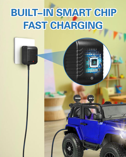 6V Charger for Ride on Toys, Kids Ride On Car Charger, Best Choice Products SUV Accessories, 6V Kids Charger