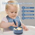 Set,13PCS 6+ Silicone Baby Feeding Feeding Essentials with Suction Bowl and Plate,Spoons & Forks,Bib & Cup
