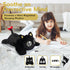 meowtastic Black Cat Weighted Stuffed Animal - 22 Inch 4.5 Pounds Plush Kitten, Cute Gifts for Kids & Adults
