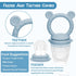 (2 Pack), WAJIAYON Baby Breastmilk Popsicle Molds & Fruit Feeder Baby Food Freezer Tray Storage Containers, Silicone
