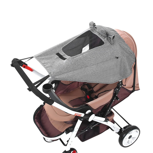 ITODA Baby Stroller Sun Shades with Viewing Window, Universal Breathable Protective Cover for Seats, Bassinets