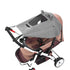 ITODA Baby Stroller Sun Shades with Viewing Window, Universal Breathable Protective Cover for Seats, Bassinets
