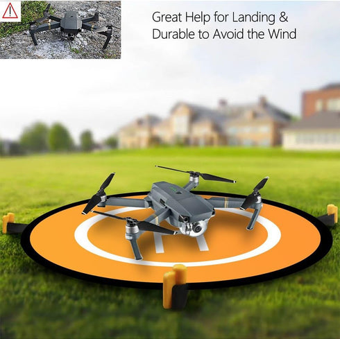 30"/75cm Waterproof Drone Landing Pad, Portable Foldable Helipad for DJI Mavic Pro Phantom 2/3/4, RC Drones