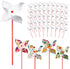 Bosctanuc 200 Pcs DIY Pinwheels for Kids Bulk Blank Paper Pinwheels Color