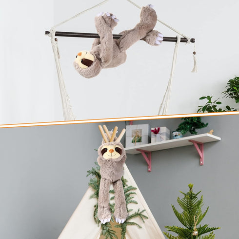 Queekay 2 Packs 18 Inch Sloth Stuffed Animal Hanging Plush Toy for Teens Adults