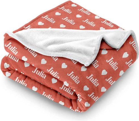 YGM Custom Name Blankets Personalized Name Blankets for Kids Baby Boys Girls Grandson