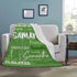InterestPrint 50 60 Inch Customized Baby Blankets with Names, Personalized Baby Girls Blanket Initial Swaddle Blanket