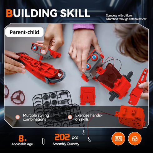 12-in-1 8-12, Set 8 9 10 11 12 Jiakora STEM Education Robots Toys for Boys Age DIY Educational Toy Science Kits