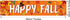 Large Happy Fall Banner - Thanksgiving Party Decor, Autumn Maple Leaves Pumpkin Banner for Home Outdoor Decoration