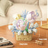 Vilbocr Set,Flower 6+ 166Pcs) Mini Flowers Building Block Blocks Toys,Plants and Succulent Toys,Building Block