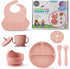 Generic SiliFun 8-Piece Silicone Baby Feeding Set Complete Infant Mealtime Kit with Suction