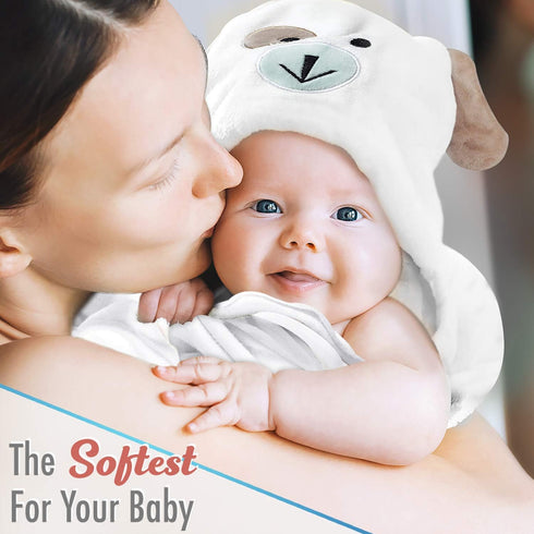 Set Luxury Baby Bath & Swaddle The for New Parents - Light Blue