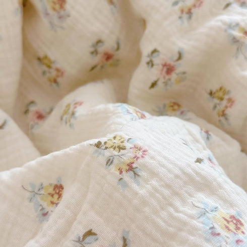 47x59 Inches BuLuTu Muslin Nursery Blanket for Toddlers Girls Boys Baby Quilt Soft Cotton Toddler Blanket Crib Quilt