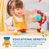 Battat Pretend Play Tea Set with Singing Teapot, Musical Toddler Toys, Cups & Saucers for 3 Years+