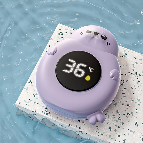 IP67 1 BRRNOO Baby Bath Water Thermometer with Green Light Alarm, Digital Bathtub Safety Thermometer for Infant Toddler