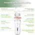 Gen.3 11oz/1PK 6m+ haakaa Natural Glass Baby Bottle - Wide Neck Anti-Colic Variable Flow Nipple,Easy to Clean & Latch