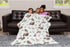 SqtmuHLuo 60x80inch Animal Baby Blanket Boys Girls Deer Bear Owl Flannel Plush Nursery Bed Blanket Newborn Swaddling
