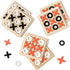 6 Pieces Wooden Tic Tac Toe Game - Mini Board Game for Kids - Family Puzzle Game - Educational Toys for Birthday Favors