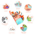 Vicloon 0-6 Tummy Soft Cloth Books Months, High Contrast Sensory Baby Toys - Time, Bath, Crinkle, Squeaky, Washable
