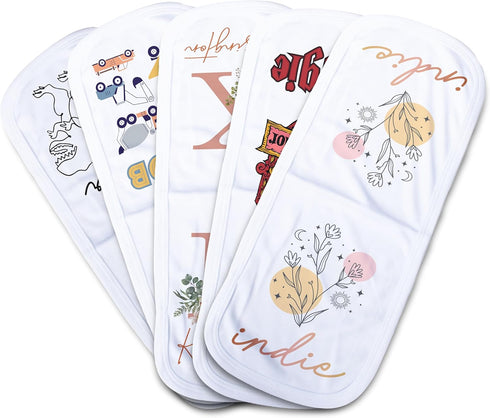 MYETCHEY Personalized Baby Burp Cloth - Unique for Boys & Girls- Burp Cloth