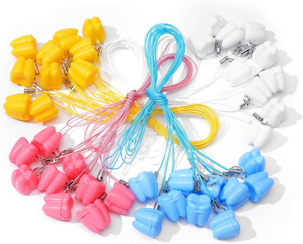 Qianyu Tooth Saver Necklaces 40 Pcs Milk Tooths Storage Box Lost Teeth Necklace