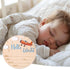 NQEUEPN 15cm/5.91 Inch Wood Newborn Announcement Sign, Wooden Hello World Newborn Arrival Plaques Welcome Birth Baby