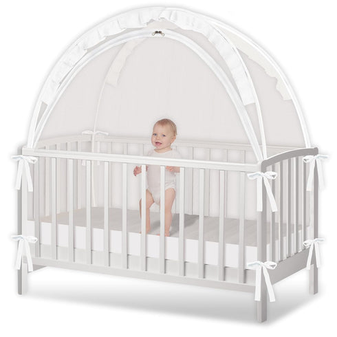 Zkaitoy Crib Tent - Crib Net to Keep Baby in, Stop Baby from
