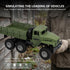 1:18 50 2.4Ghz 4WD RC Military Truck with Cans, Min Playtime Remote Control Car, Off-Road Vehicle, All Terrain Toy