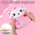 8-Inch Nurse Cat Stuffed Animal, Pink Cat Plush Toy with Stethoscope Embroidery, Cute Cat Plushie Pillow Gifts