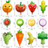 12PCS Fruit Vegetable Foil Helium Mylar Balloons, Party Decoration Supplies for Baby Shower Birthday Christmas Kids
