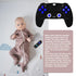 2-Pack Silicone Baby Teether Toys, TV Remote Control Shape Chew Toys for Babies 6-18 Months (Black)