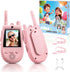 YUSSBCU 2 Pack Walkie Talkies for Kids, Rechargeable Kids Video Walkie Talkies with
