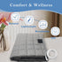 34.2x50 Grounding Mat Cotton Bed Pad Silver Fiber Quilted Grounded Play Mat in Earth Connected Cloud Bedding with Cord