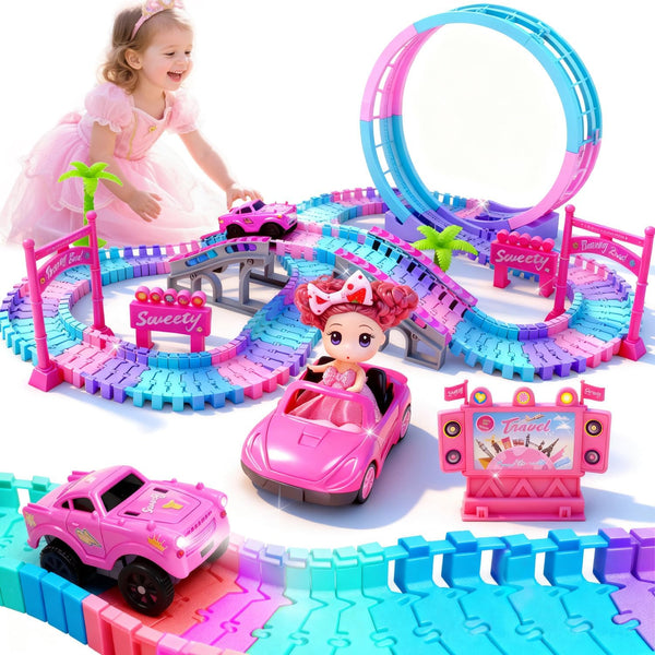 Tracks Car Toys for 3 4 5 6 Year Old Girls Kids,177
