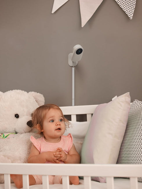 nooie 2K 2.4G Baby Monitor with SD Card, Baby Monitor with Camera and Audio, Indoor Camera with Night Vision, Motion