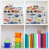 CWUPZAY 1 Pack Salmon Tuna Sardine Storage Basket Canvas Fabric Collapsible Storage Bins Box Organizer Waterproof