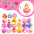 Diteryy 30 Pack Ducks-2.3 Inch Summer Valentines Rubber Bulk Floater Ducks for Ducking Assortment Rubber Duckies
