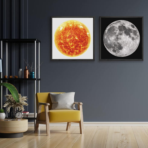1000 1000 Antelope - Piece Puzzle for Adults, Space Moon Jigsaw Puzzles Pieces, Telescope Planet Close-up Round Puzzle